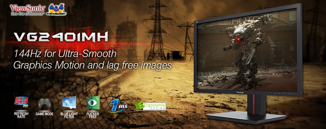 24 hüvelykes gamer monitort mutatott be a ViewSonic