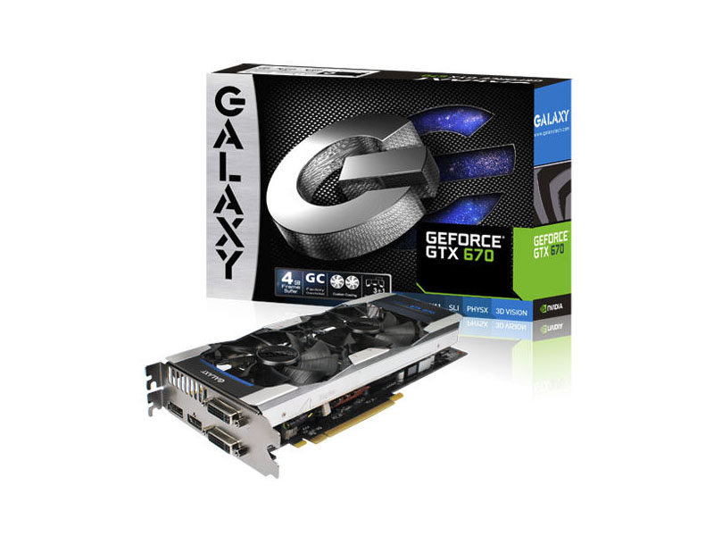 4 GB-os GeForce GTX 670 a Galaxy kínálatban