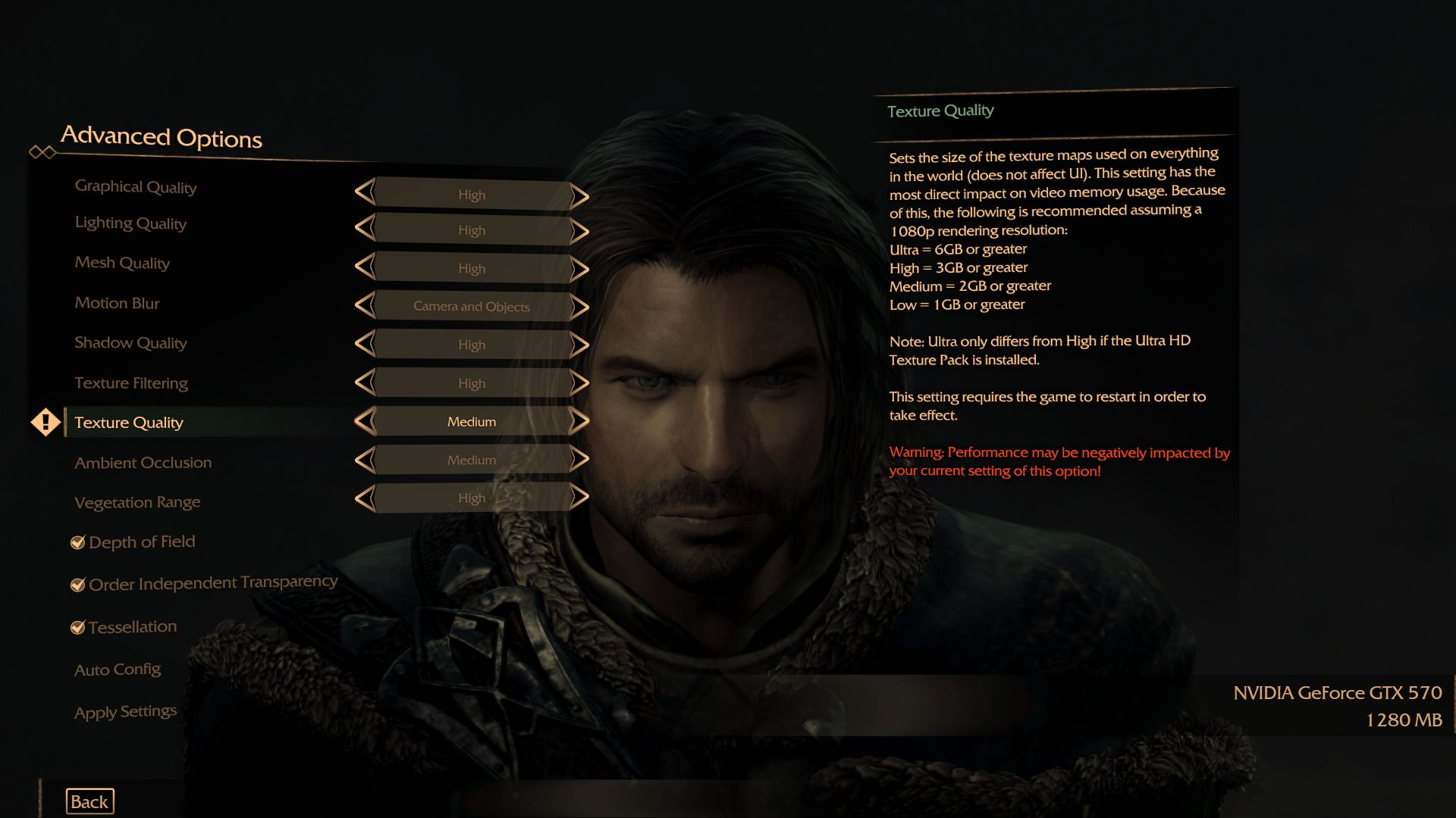 6 GB VRAM kell a Middle-Earth: Shadow of Mordor Ultrájához