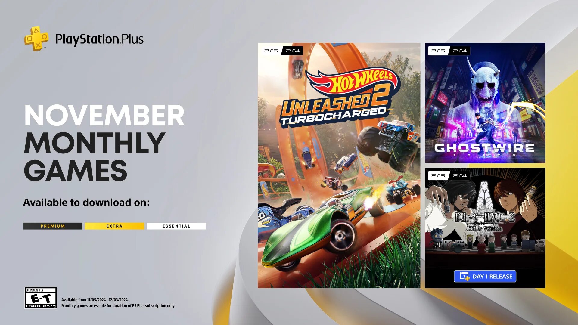 A Ghostwire: Tokyo és a Hot Wheels Unleashed 2: Turbocharged is a novemberi PS Plus ajándékai között