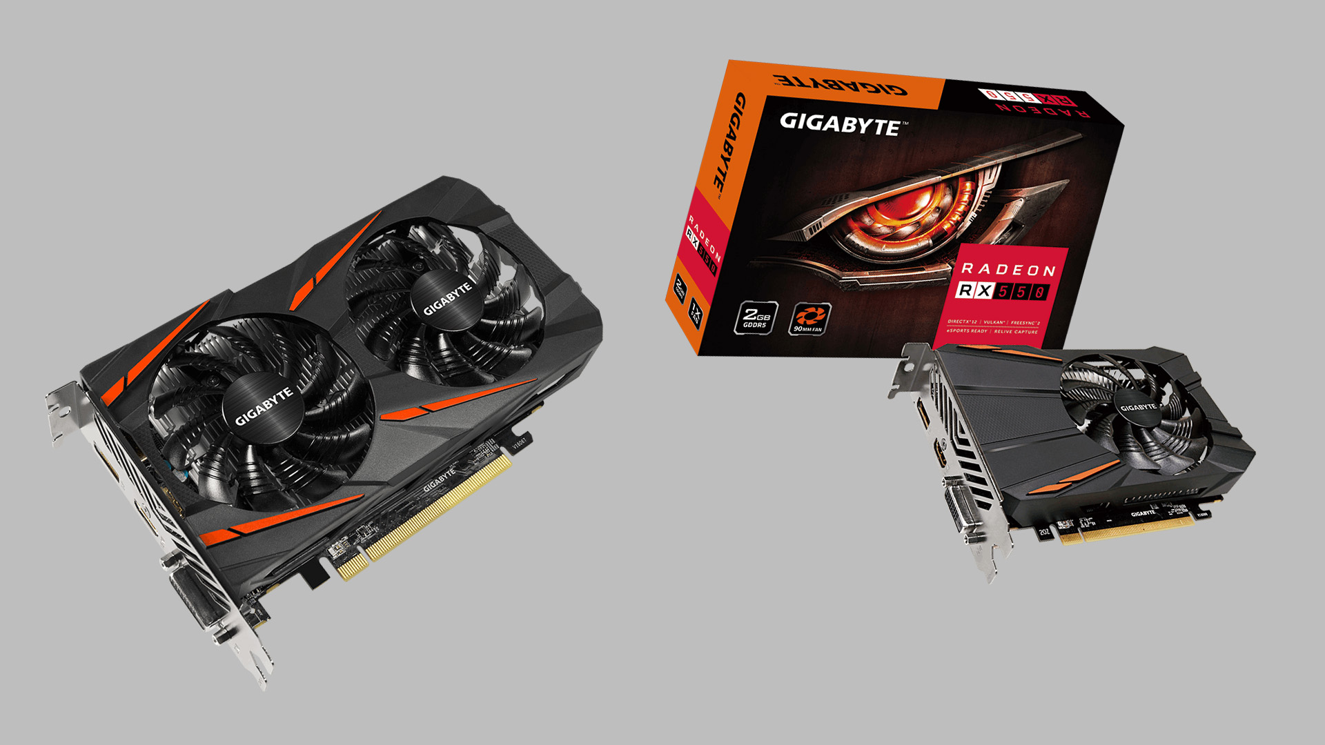A Gigabyte is bemutatta RX 550-es kártyáit