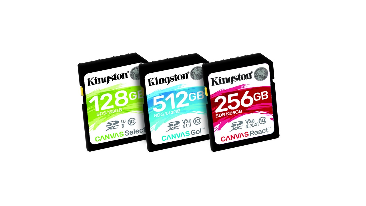 A Kingston bemutatta új Canvas memóriakártyáit