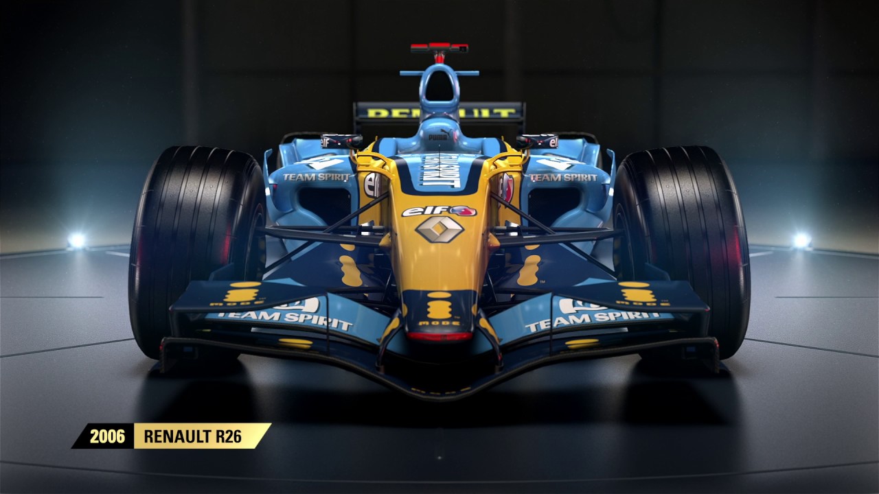 A legendás Renault R26-os is csatlakozik a F1 2017 klasszikus autói közé