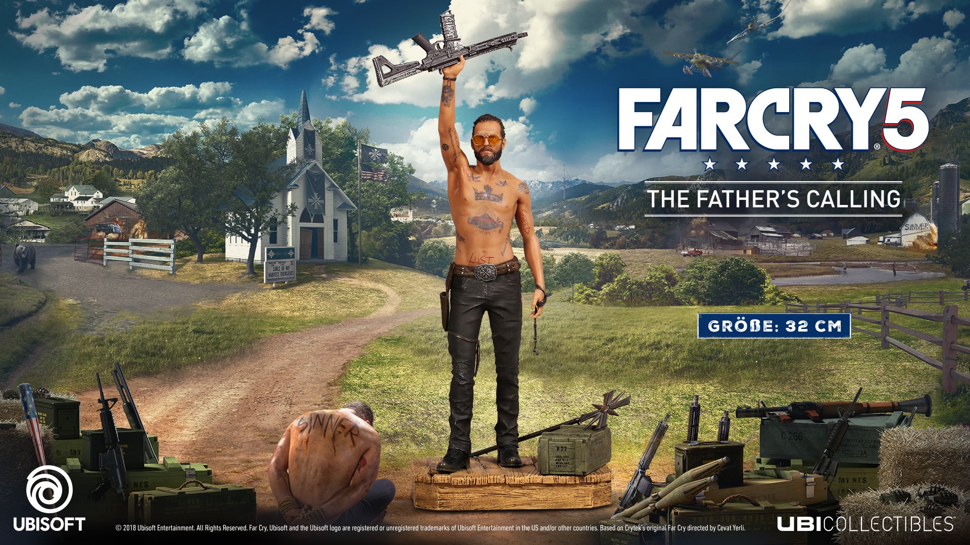 A Ubisoft külön figurát készít a Far Cry 5 főellenfelének, The Fathernek
