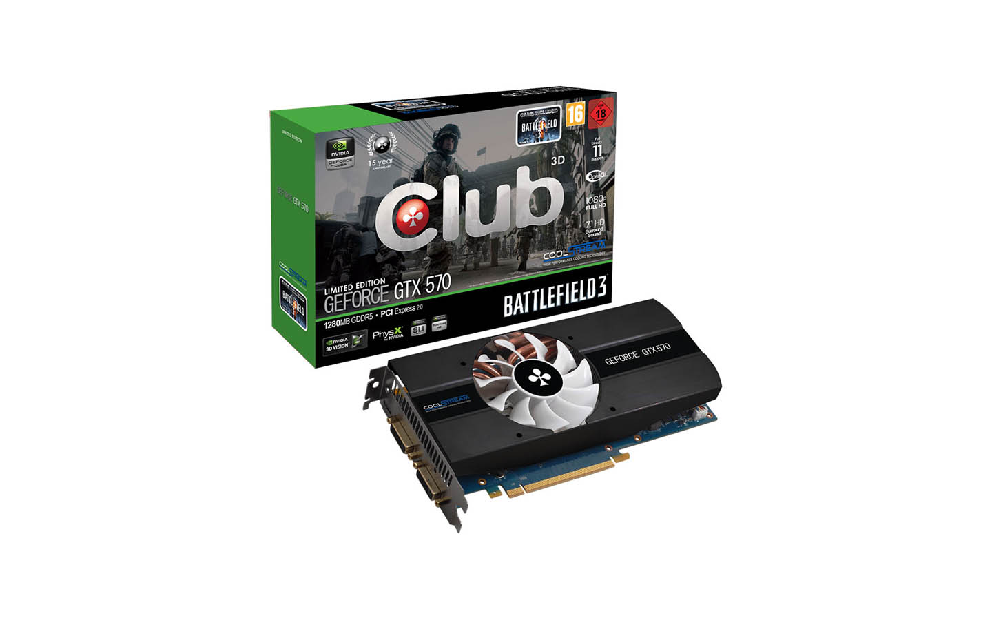 A Club 3D bemutatta új GTX 570 Battlefield 3 Limited Edition gyorsítóját