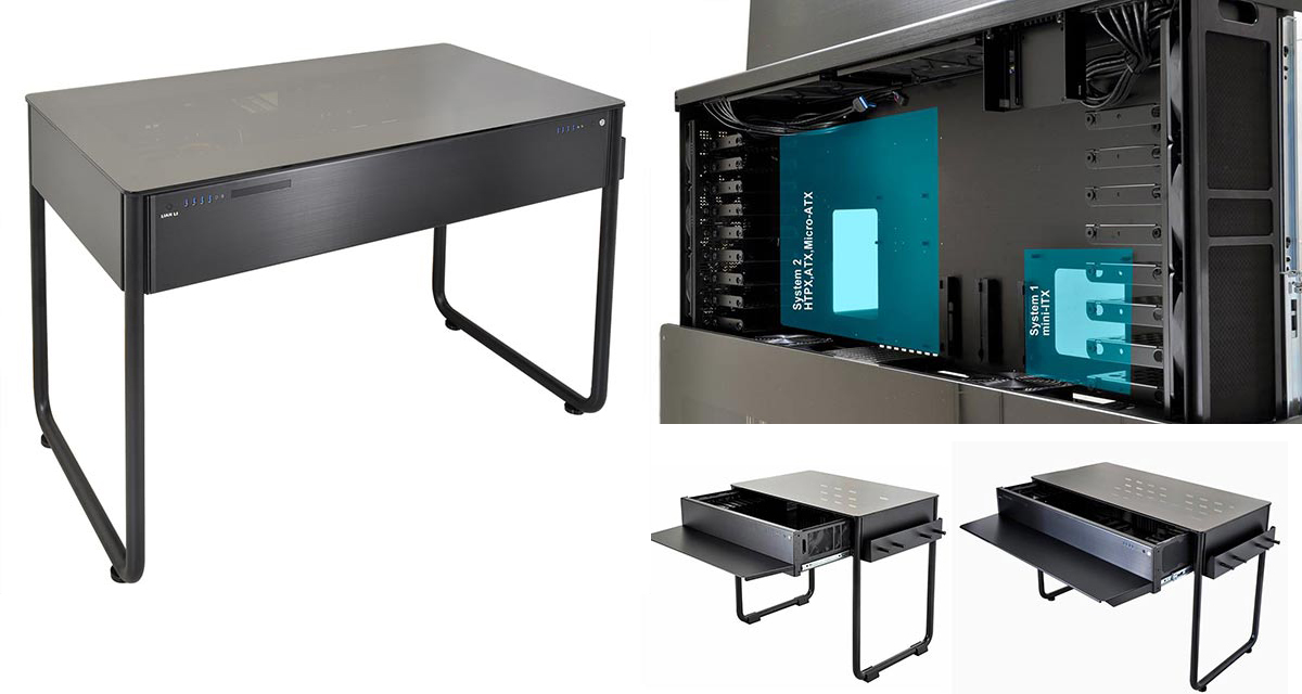 A Computex 2014 alkalmával három asztalba épített gépházat mutat be a Lian Li