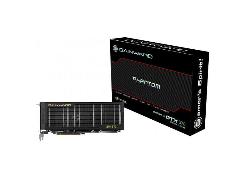 A Gainward hivatalosan is bejelentette új GTX 570 Phantom videokártyáját