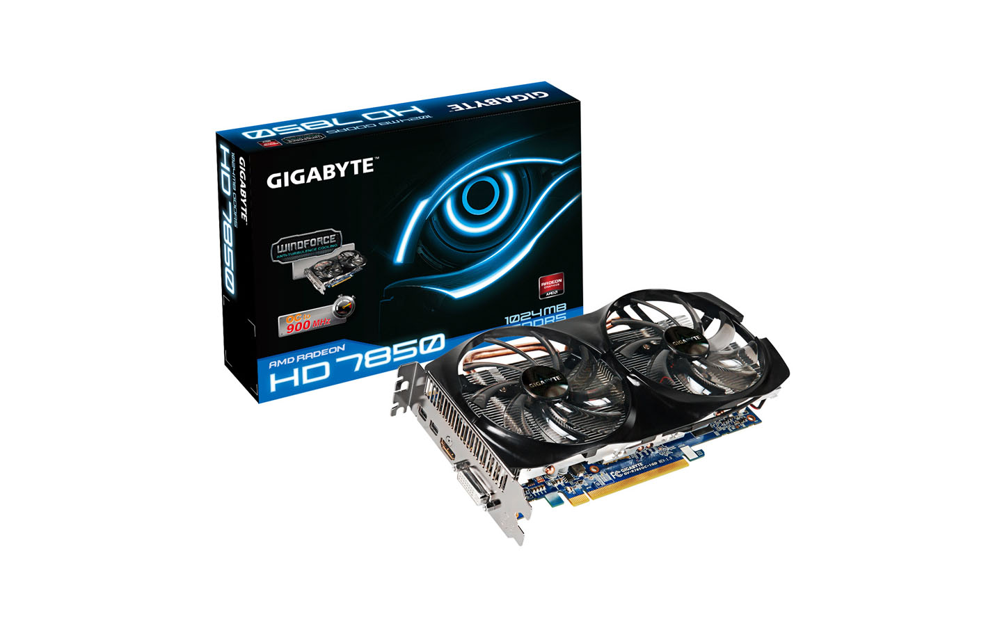 A Gigabyte bemutatta az 1 GB VRAM-mal szerelt HD 7850 gyorsítóját