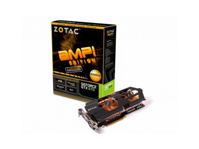 A Zotac bejelentette új GTX 670 AMP! Edition gyorsítóját