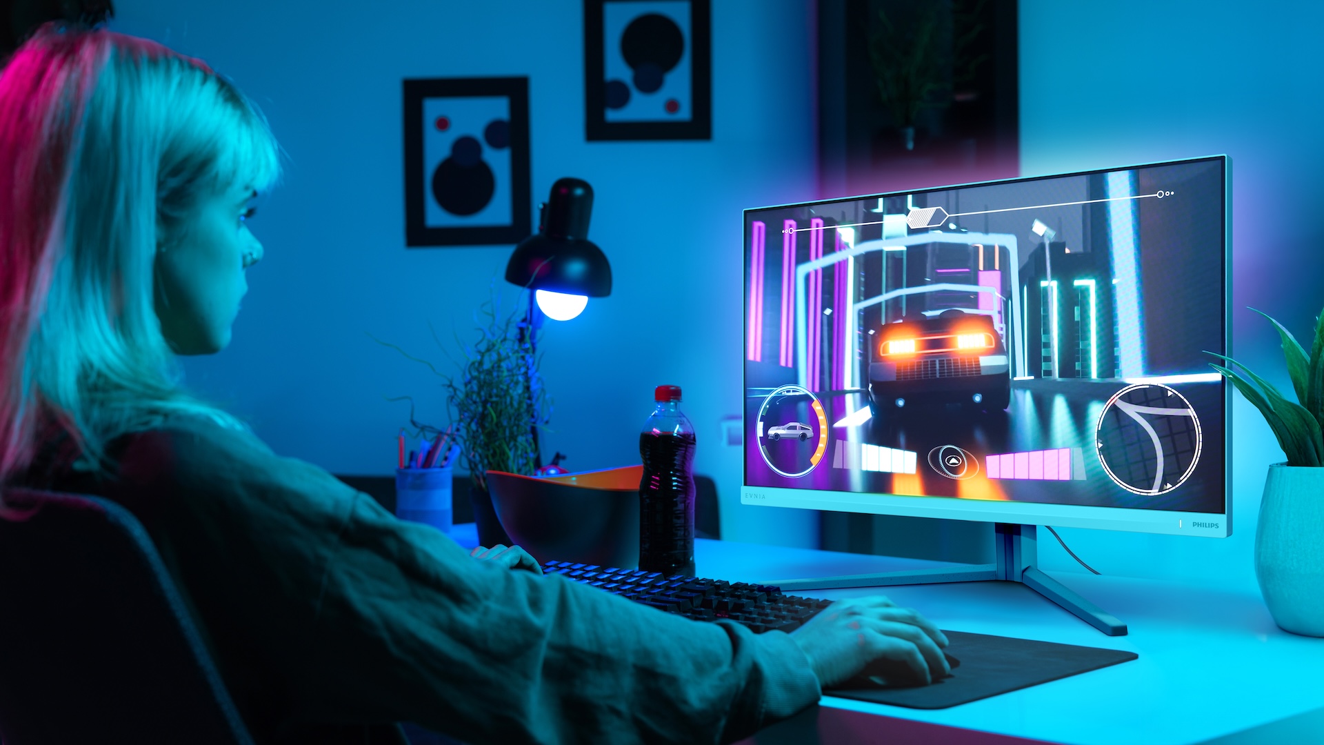 AI-alapú Ambiglow-val érkezik a Philips új gamer monitora