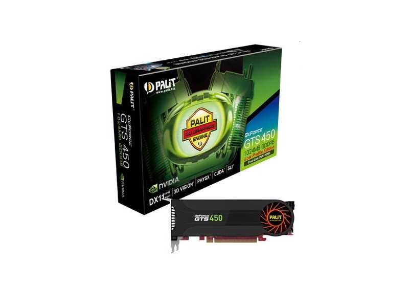 Alacsony profilú GeForce GTS 450 a Palit kínálatában