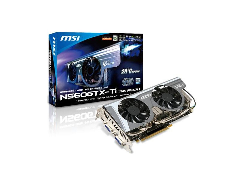 Árlistákon az MSI legújabb N560GTX-Ti Twin Frozr II gyorsítója