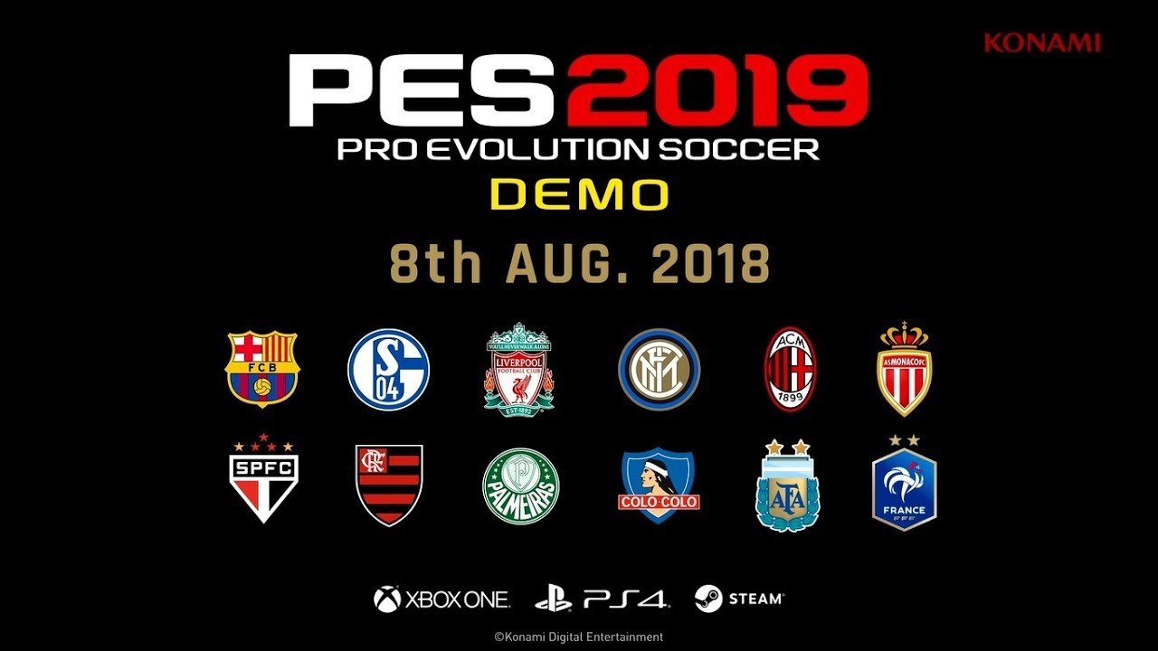 Augusztus elején kipróbálható lesz a PES 2019
