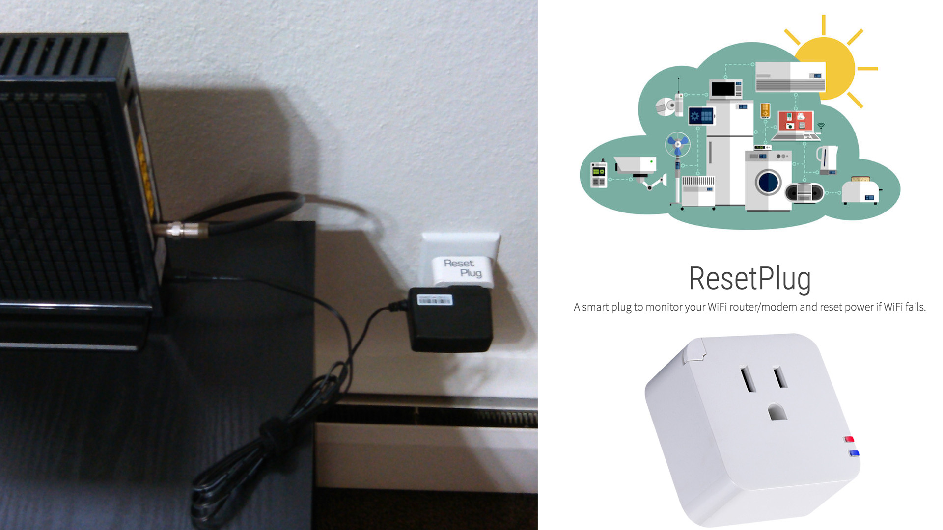 Automatikusan újraindítja a modemet a ResetPlug