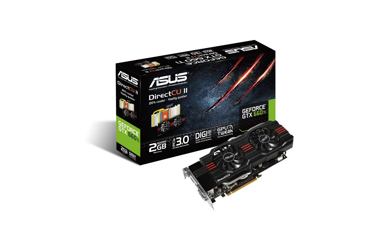 Az Asus bemutatta új GTX 660 Ti gyorsítóit