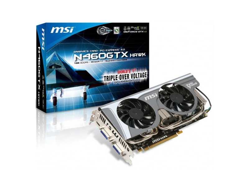 Az MSI bejelentette új N460GTX Hawk gyorsítóját