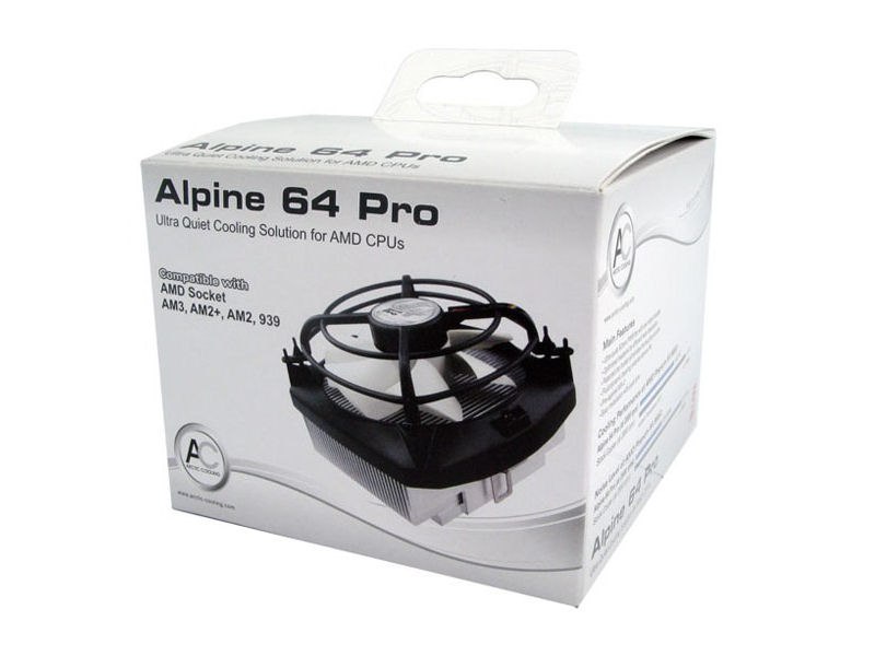 Az Arctic Cooling bemutatta az új Alpine 64 Pro CPU hűtőjét