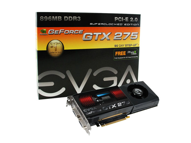 Az EVGA is bemutatta a túlhajtott GTX 275-ös kártyáját