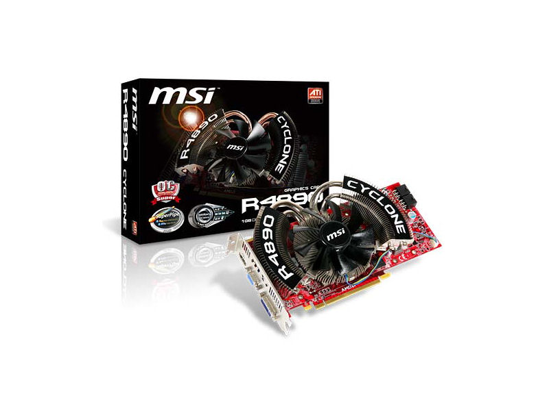 Az MSI bejelentette legújabb Cyclone R4890 gyorsítóit