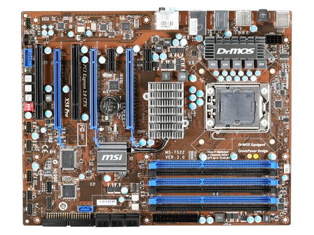 Az MSI bejelentette legújabb X58 Pro-E alaplapját