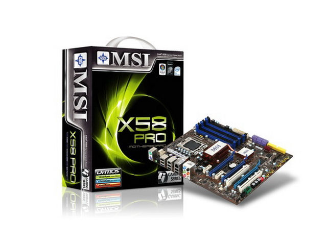 Az MSI bemutatta az alacsony árfekvésű X58 Pro alaplapját