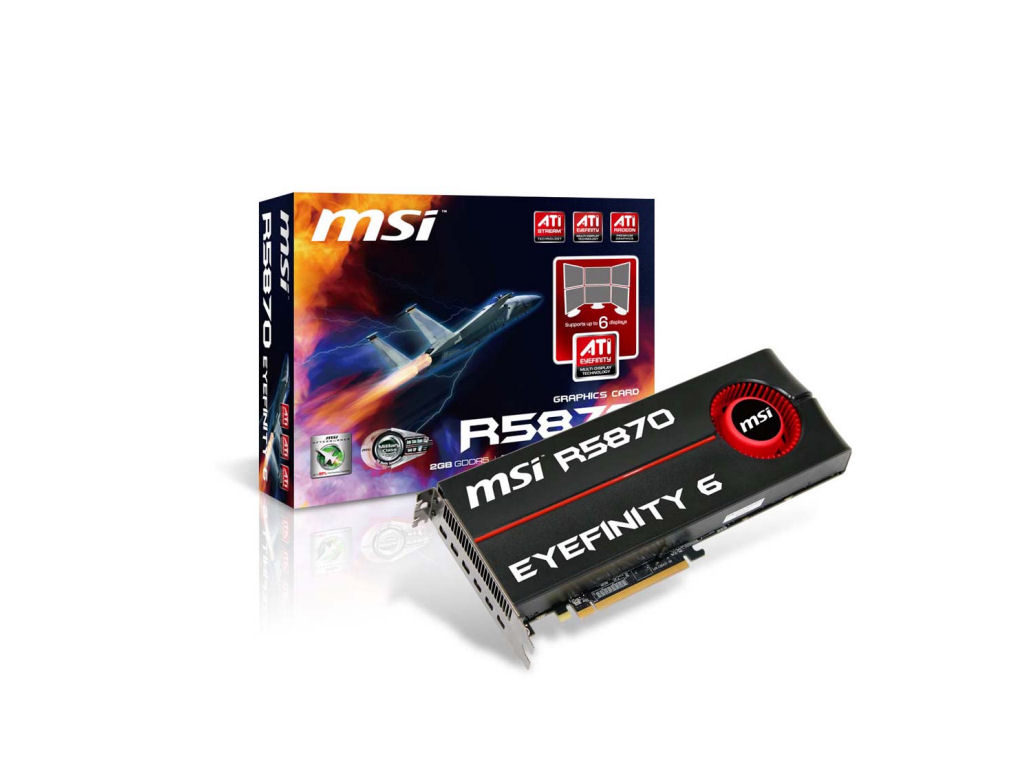 Az MSI kínálatában is megjelent a Radeon HD 5870 Eyefinity 6