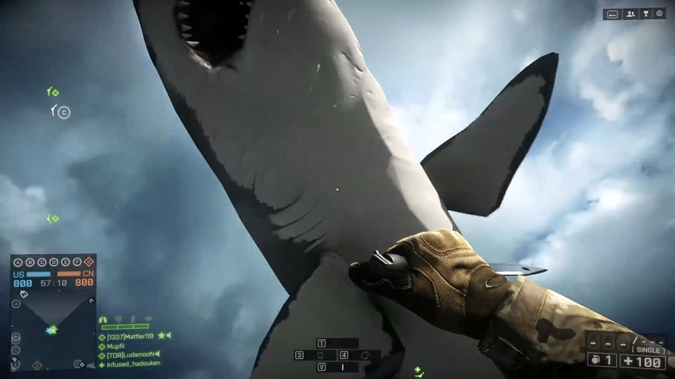 Battlefield 4: berobban a Megalodon óriáscápa (videó)