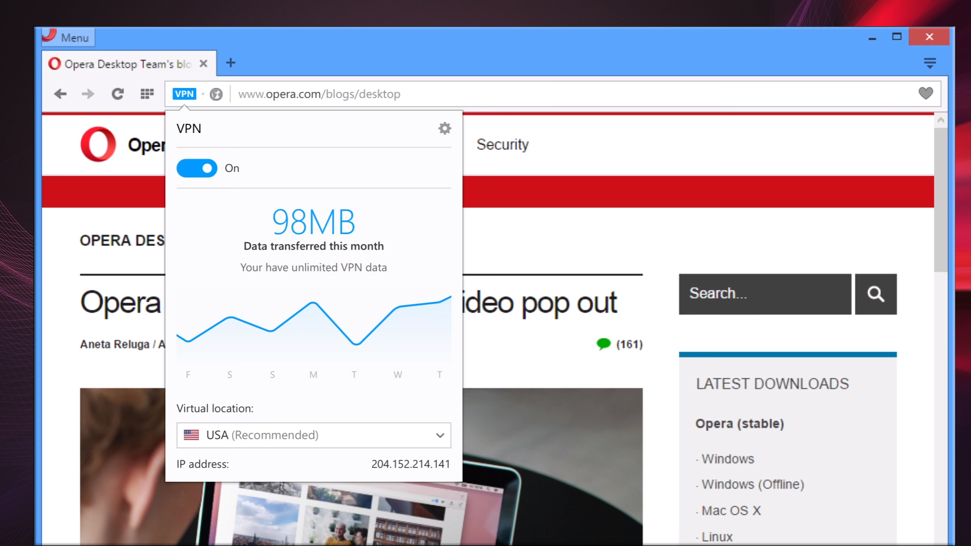Beépített VPN-nel érkezik az új Opera