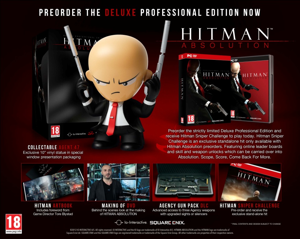 Bejelentették a Hitman: Absolution – Deluxe Professional Editiont