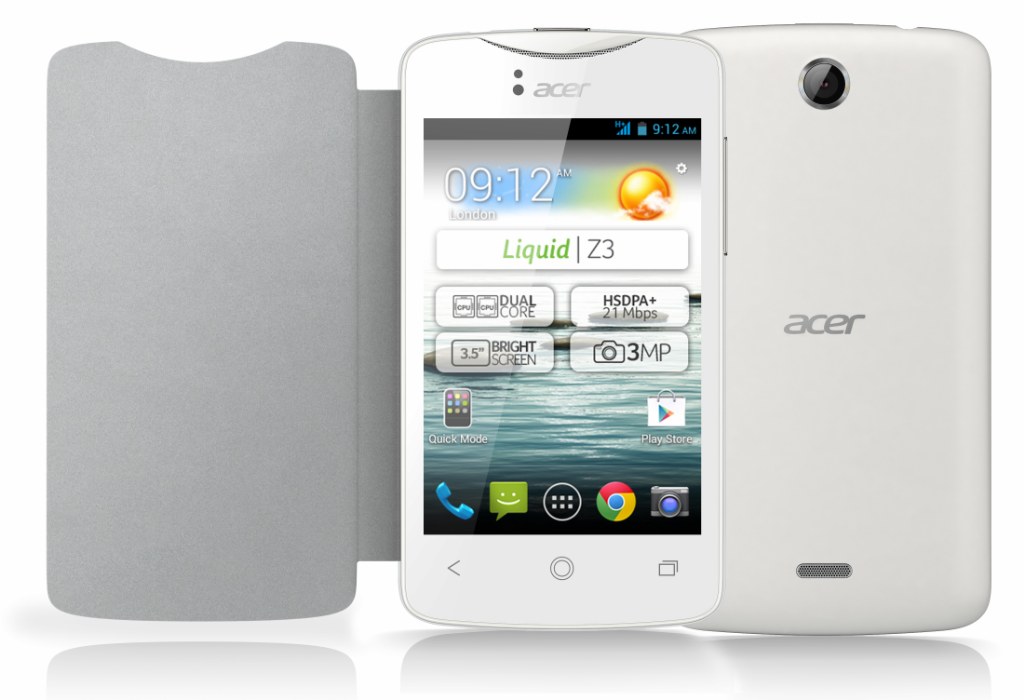 Bejelentették az Acer Liquid Z3 androidos telefont