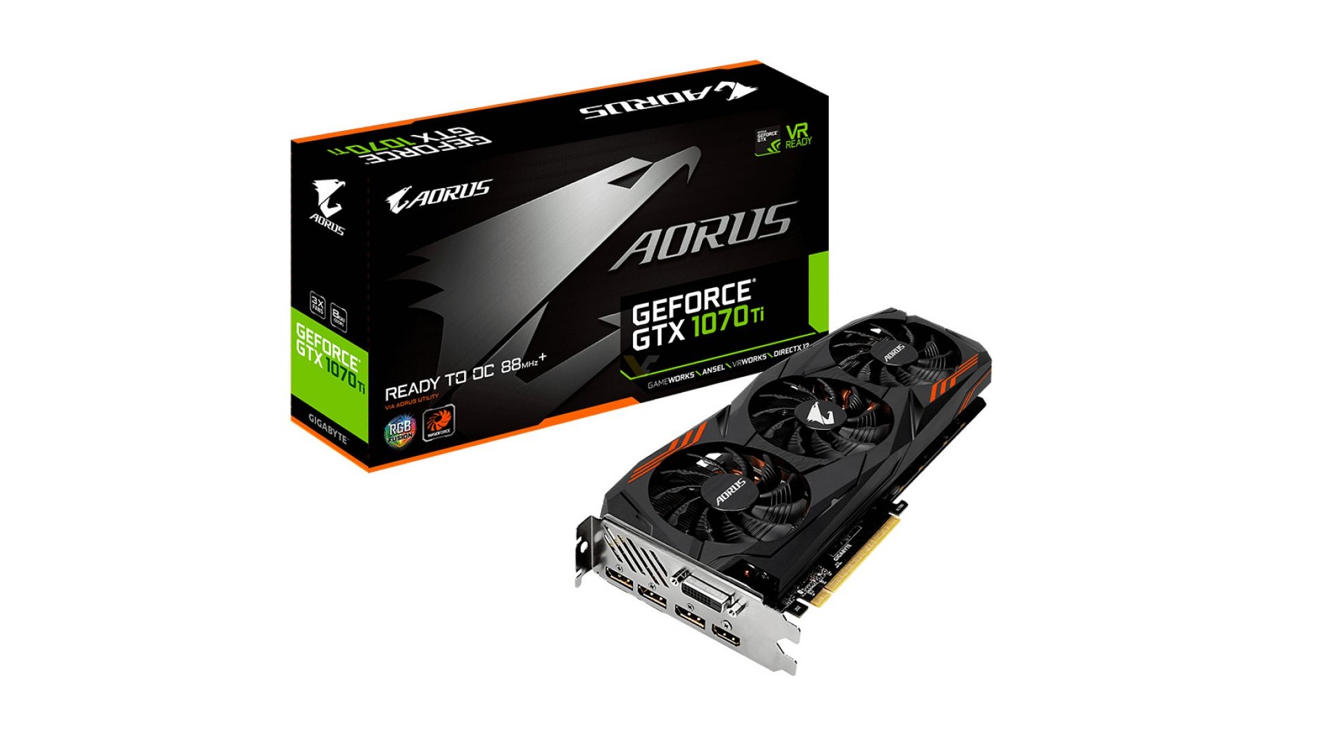 Bemutatkozott a Gigabyte harmadik egyedi tervezésű GeForce GTX 1070 Ti grafikus kártyája