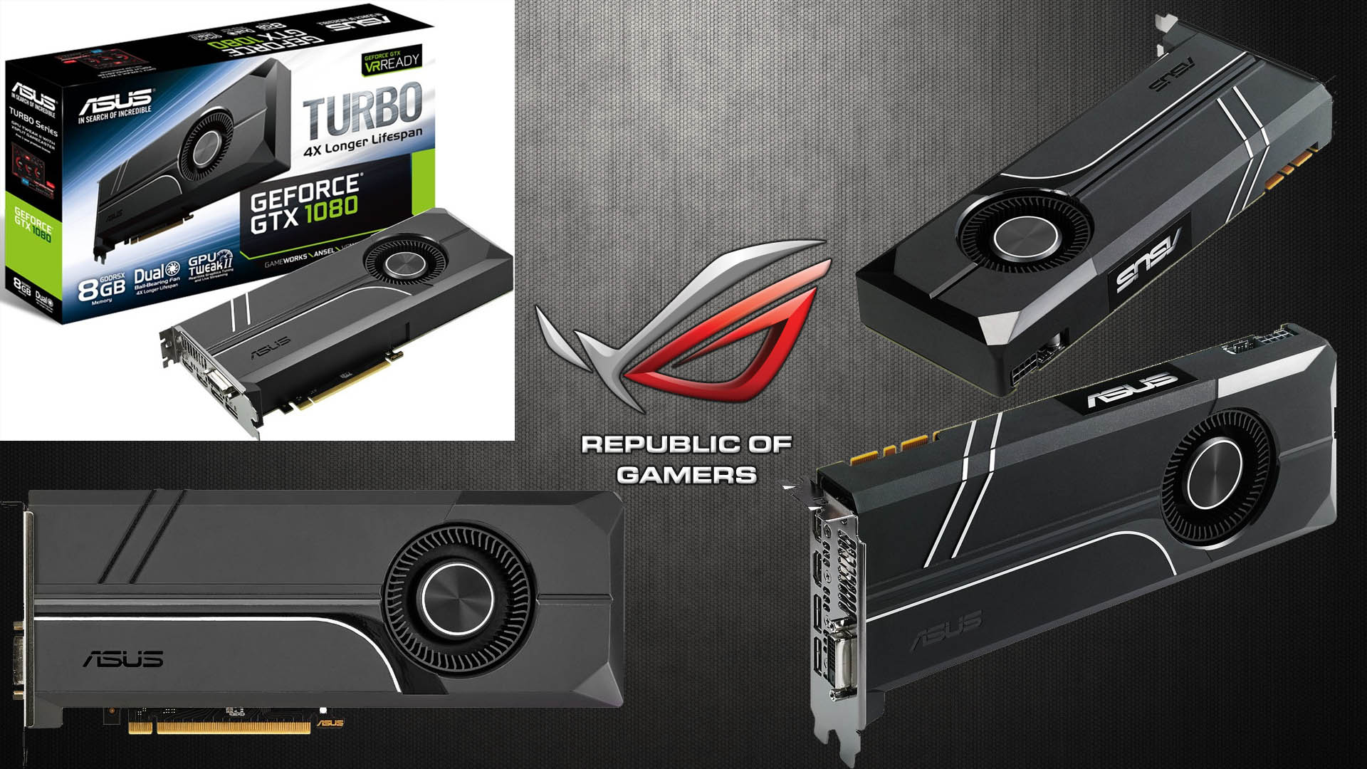 Bemutatkozott az ASUS GeForce GTX 1080 Turbo