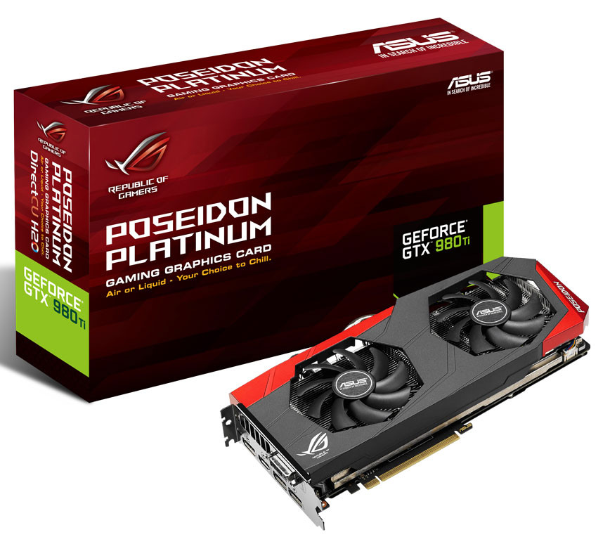 Bemutatkozott az ASUS GeForce GTX 980 Ti Poseidon Platinum