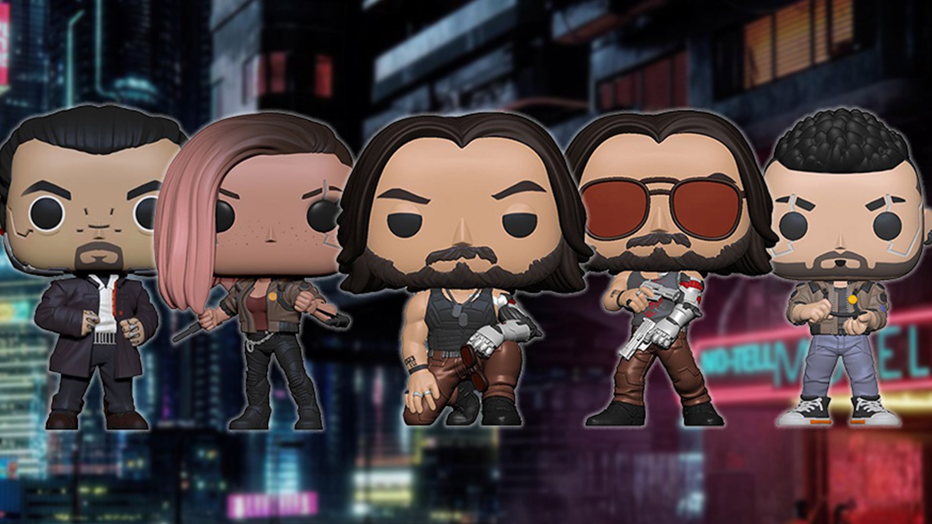 Bemutatkoztak a végleges Cyberpunk 2077 Funko Pop figurák