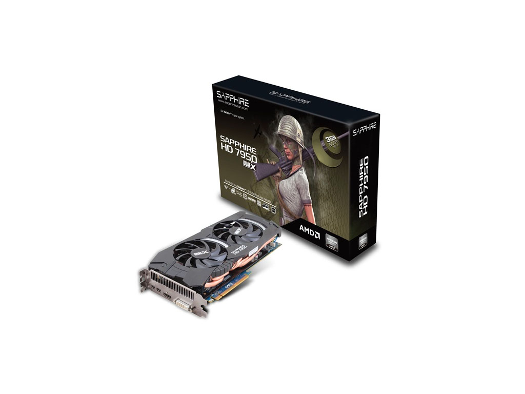 Bemutatkoztak a Sapphire új HD 7950 Dual-X videokártyái