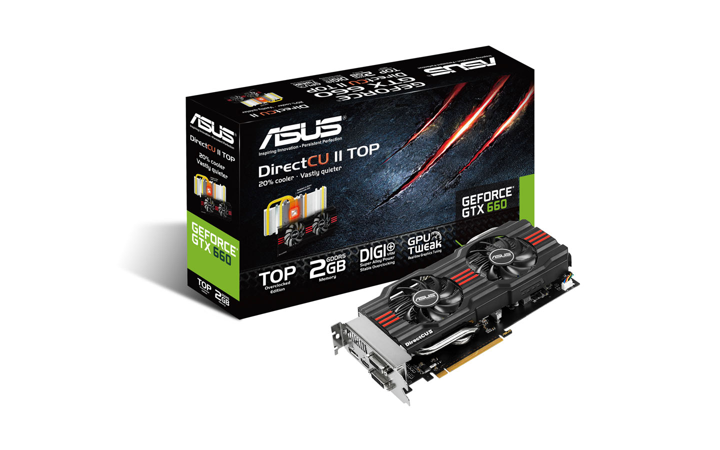 Bemutatkoztak az Asus új GTX 660 DirectCU II TOP és GTX 650 DirectCU TOP gyorsítói