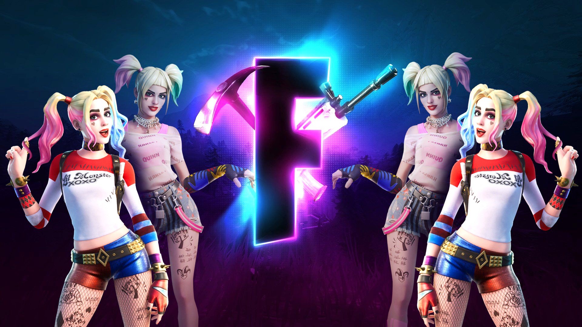 Bitang vagány Harley Quinn skinek robognak be a Fortnite-ba