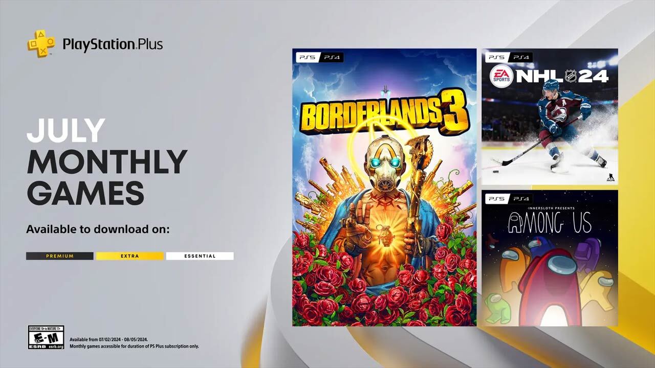 Borderlands 3 és Among Us a PS Plus júliusi ingyen játékai között