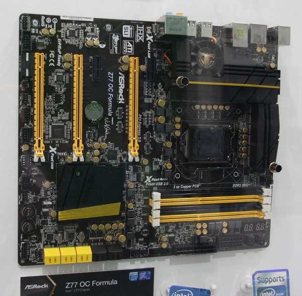 Computex 2012: Az ASRock bemutatta új Z77 OC Formula alaplapját