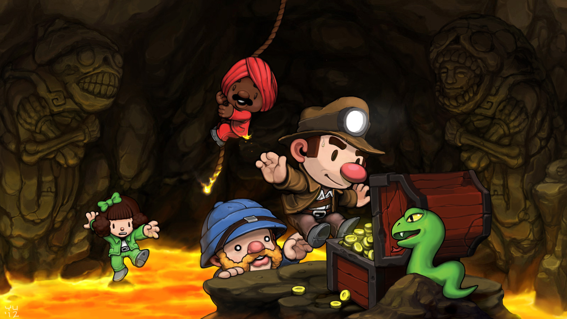 Csak a megjelenés után kap kooperatív módot a Spelunky 2