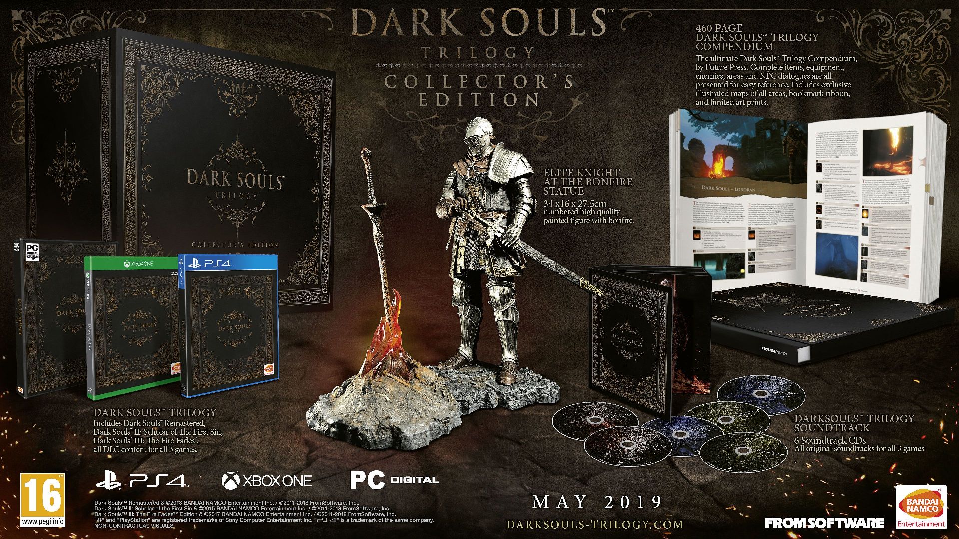 Csinos gyűjtői kiadásban is megkapjuk Európában a Dark Souls Trilogy-t