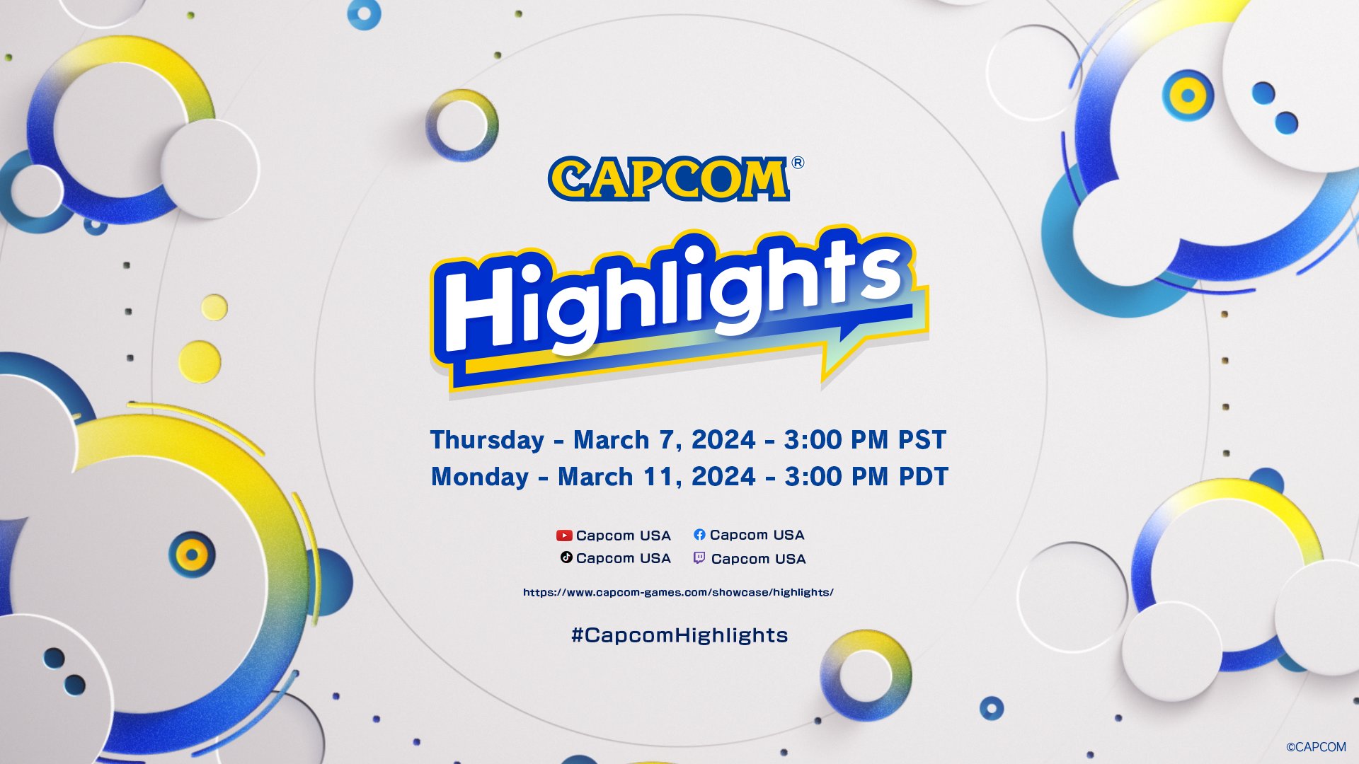 Csütörtökön és a jövő héten is lesz Capcom Highlights esemény