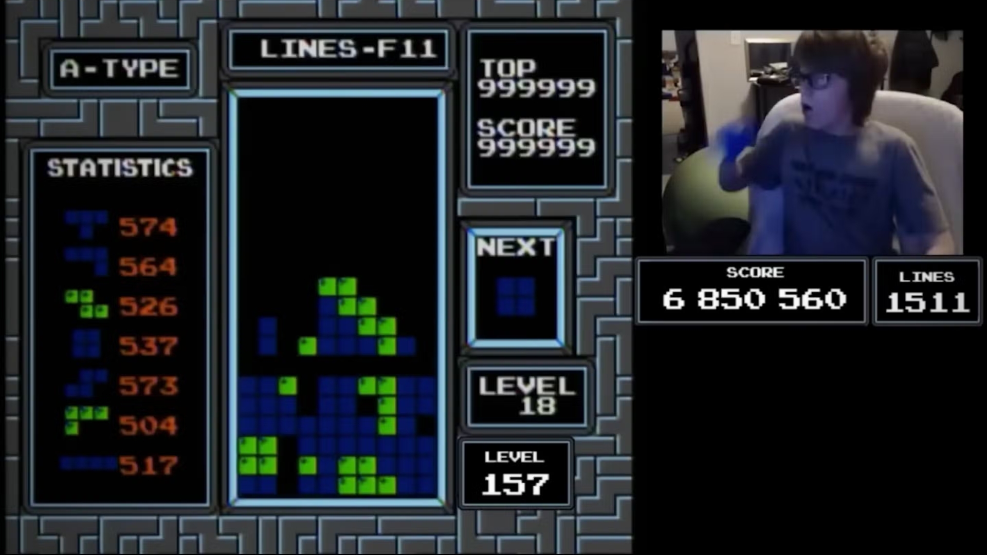 Egy 13 éves fiú végigjátszotta a Tetrist