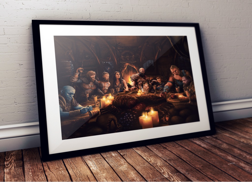 Egy limitált kiadású God of War festményt is a karácsonyfa alá tehetsz