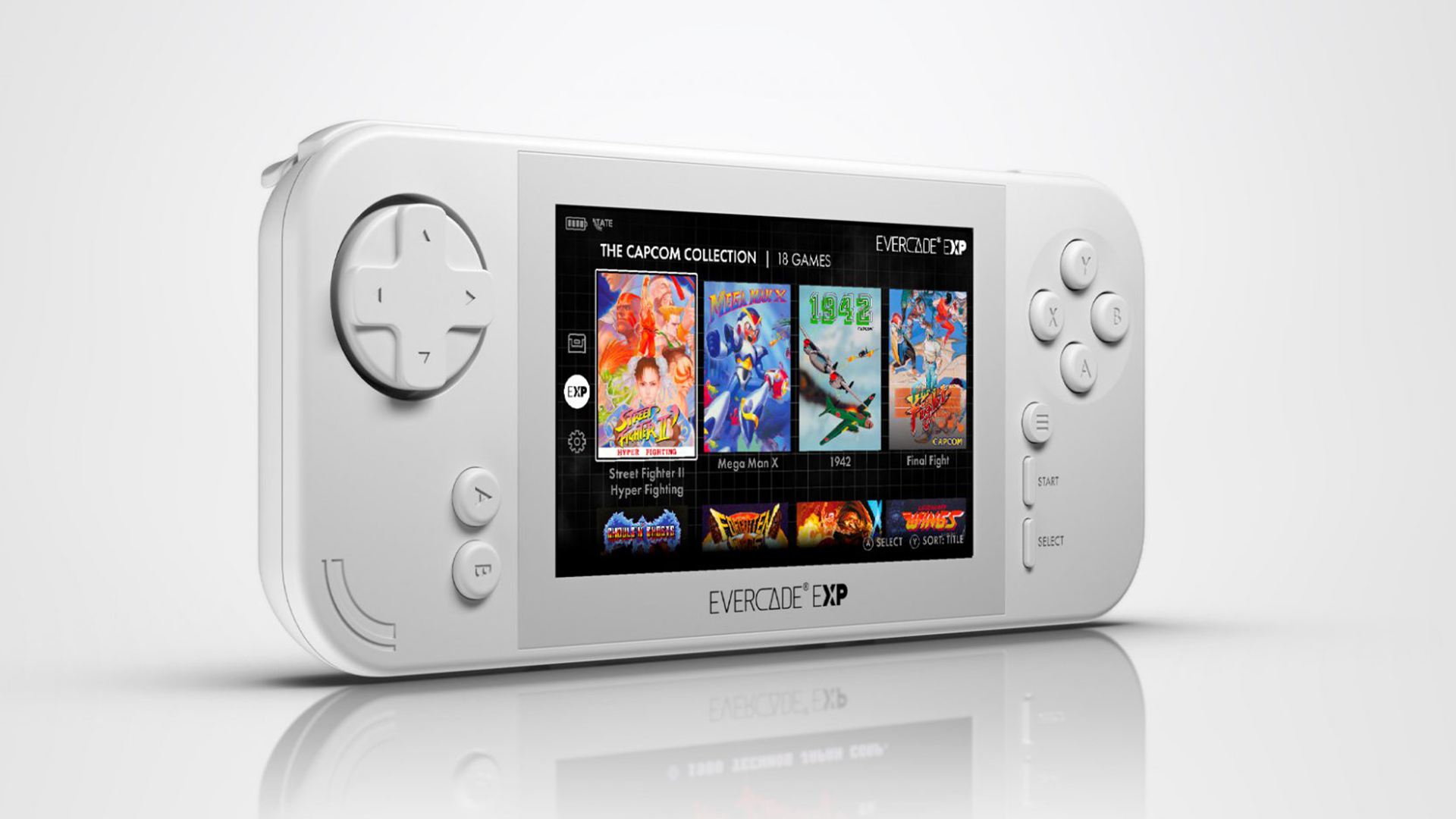 Egy retro kézikonzol érkezik hamarosan a Capcom klasszikusaival Evercade EXP néven