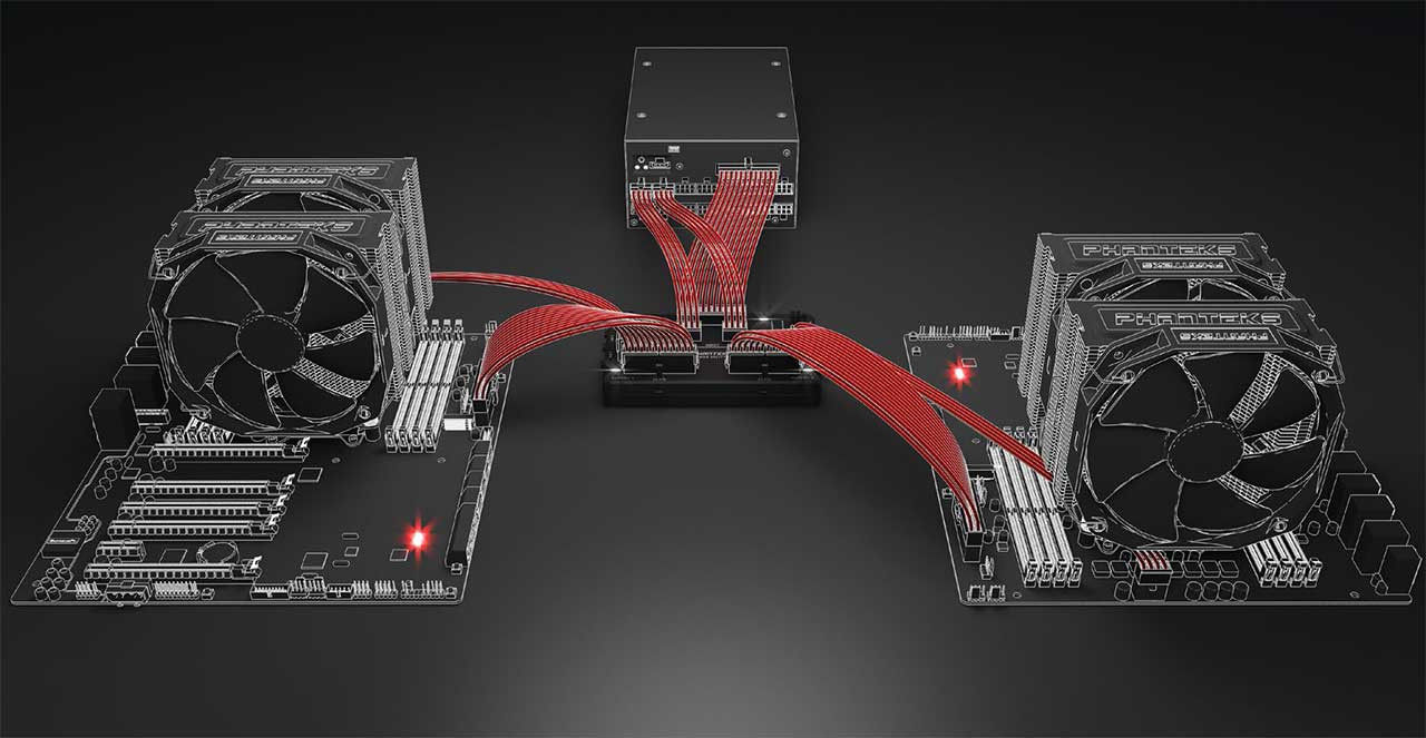 Egy tápegység két gépet hajthat a Phantek kiegészítőjével