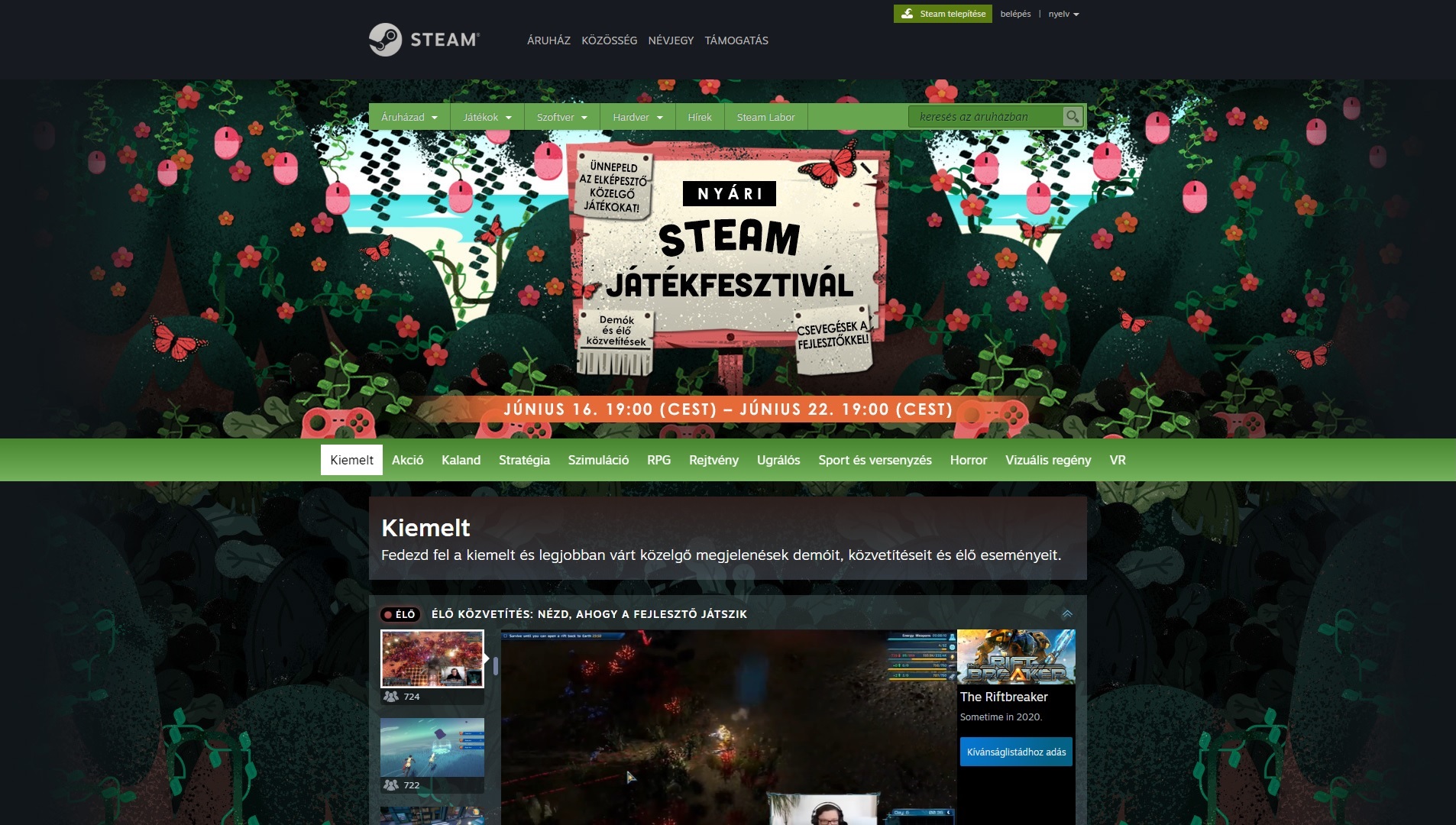 Elindult a régóta várt Steam Game Festival: Summer Edition