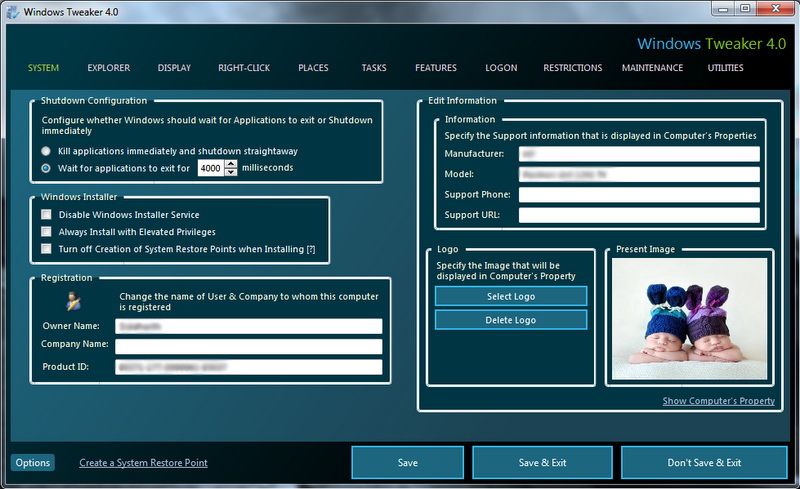 Elkészült a Windows Tweaker új 4.1-es változata