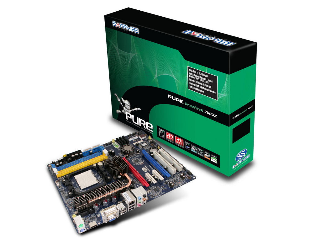 Elkészült a Sapphire legújabb alaplapja, a PURE CrossFireX 790GX