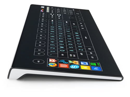 Érintőkijelzős billentyűzetkoncepció